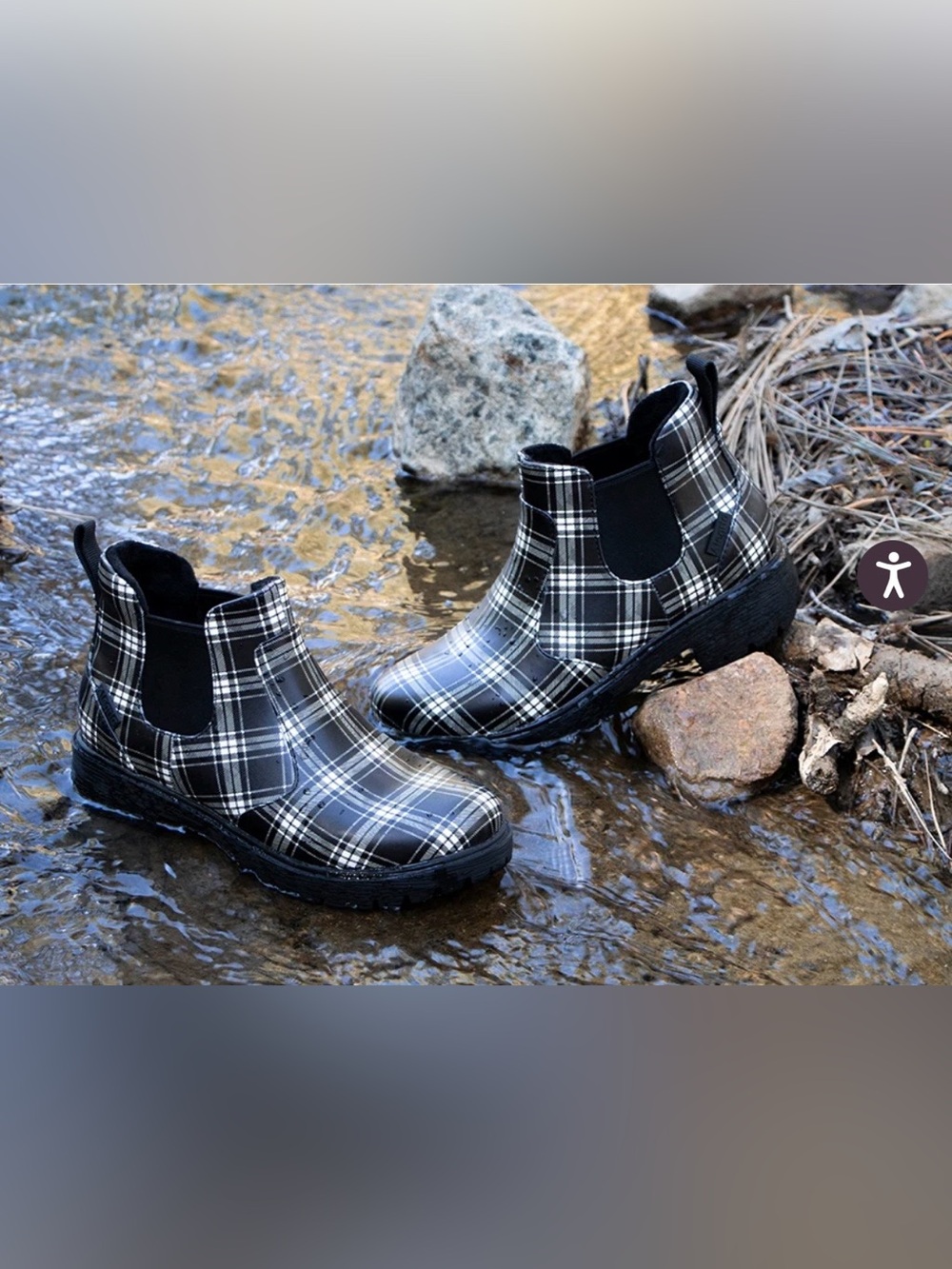 Alegria Rowen Plaid Chelsea Boots-Sz EU 38-US 8- 8.5